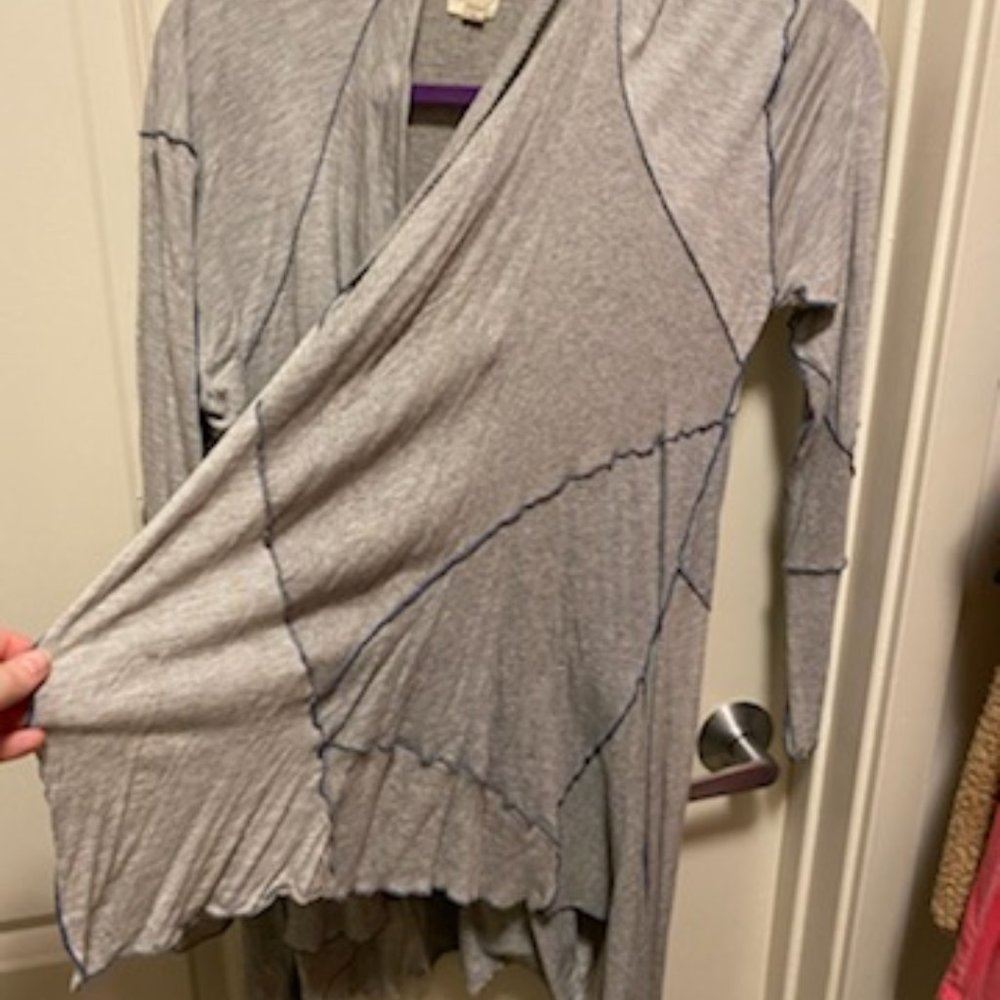 Anthropologie Tiny Brand Patchwork Draped Cardigan - image 3